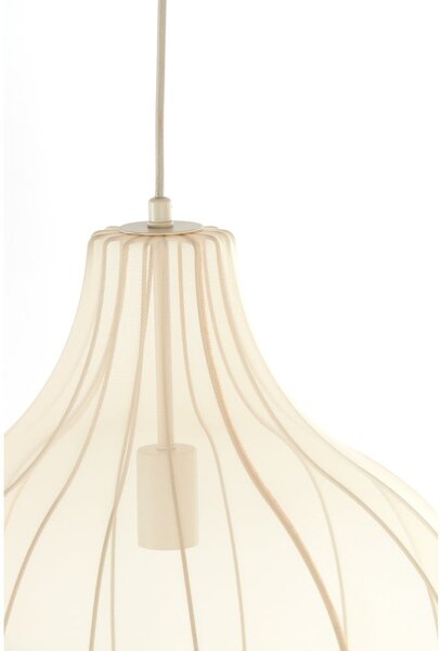 Bež viseća svjetiljka s tekstilnim sjenilom ø 50 cm Elati – Light & Living