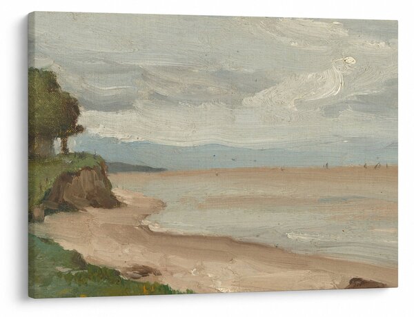 Slika - Jean-Baptiste-Camille Corot, Beach Near Etretat, reprodukcije (70x50 cm)