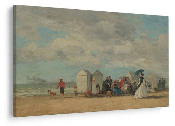 Slika - Eugène Boudin, Beach Scene, reprodukcije (90x60 cm)
