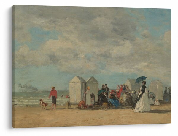 Slika - Eugène Boudin, Beach Scene, reprodukcije (70x50 cm)