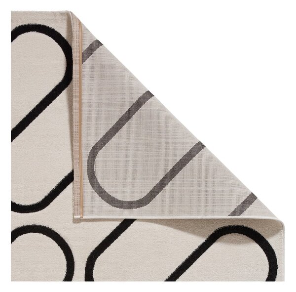 Crno-bijeli tepih 80x150 cm Linear Curve – Catherine Lansfield