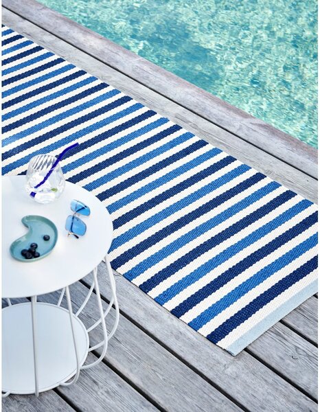 Plavi/krem unutarnji i vanjski tepih 70x120 cm Teo Denim – Pappelina