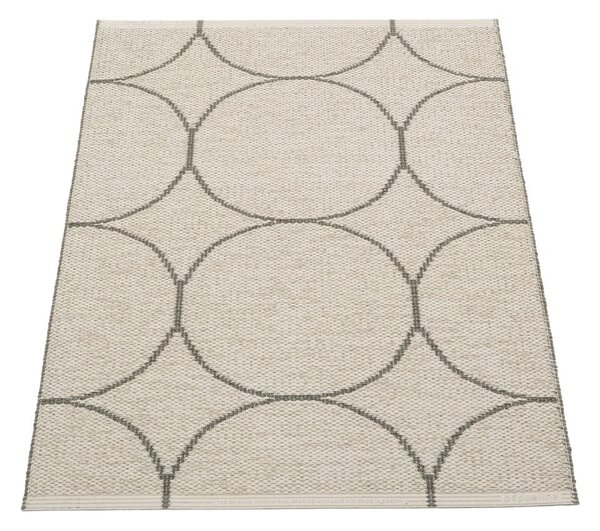 Tamno sivi unutarnji i vanjski tepih 70x100 cm Boo Charcoal Linen – Pappelina