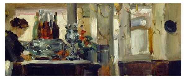 Slika - Style of Edouard Manet, Bon Bock Cafe, reprodukcije (120x50 cm)