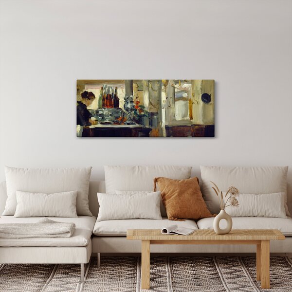 Slika - Style of Edouard Manet, Bon Bock Cafe, reprodukcije (120x50 cm)