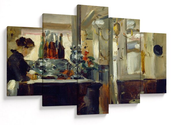 Slika - Style of Edouard Manet, Bon Bock Cafe, reprodukcije (150x105 cm)
