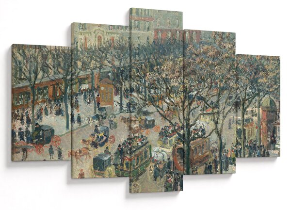 Slika - Camille Pissarro, Boulevard des Italiens, Morning, Sunlight, reprodukcije (150x105 cm)