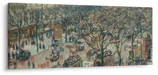 Slika - Camille Pissarro, Boulevard des Italiens, Morning, Sunlight, reprodukcije (120x50 cm)