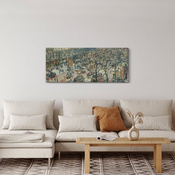 Slika - Camille Pissarro, Boulevard des Italiens, Morning, Sunlight, reprodukcije (120x50 cm)