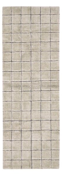 Bež ručno rađena vunena staza 80x230 cm Mosaic Sandstone – Lorena Canals