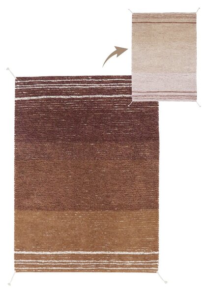 Ciglasti pamučan tepih 170x240 cm Twin Toffee – Lorena Canals