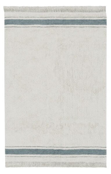 Plavi/krem periv/ručno rađen pamučan tepih 140x200 cm Gastro Vintage Blue – Lorena Canals