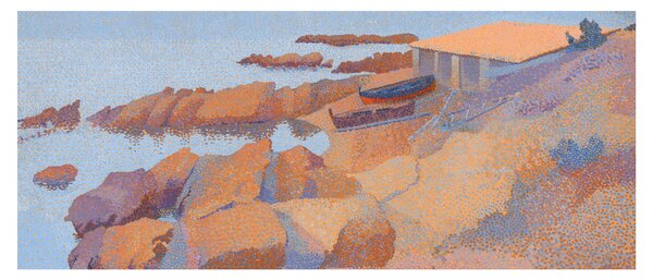 Slika - Henri Edmond Cross, Calanque des Antibois, reprodukcije (120x50 cm)