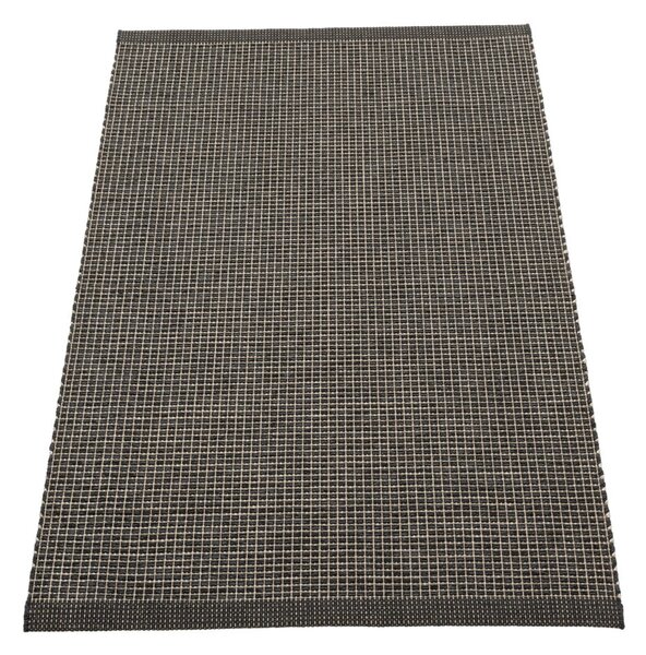 Antracitno sivi unutarnji i vanjski tepih 70x120 cm Emm Black Linen – Pappelina
