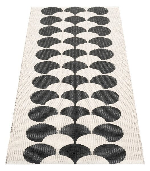 Crna/krem unutarnja i vanjska staza 70x150 cm Poppy Black Vanilla – Pappelina