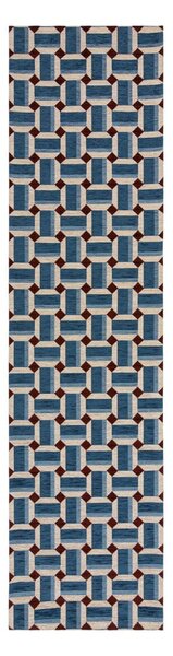 Plava staza 60x230 cm Lennox Geometric – Flair Rugs