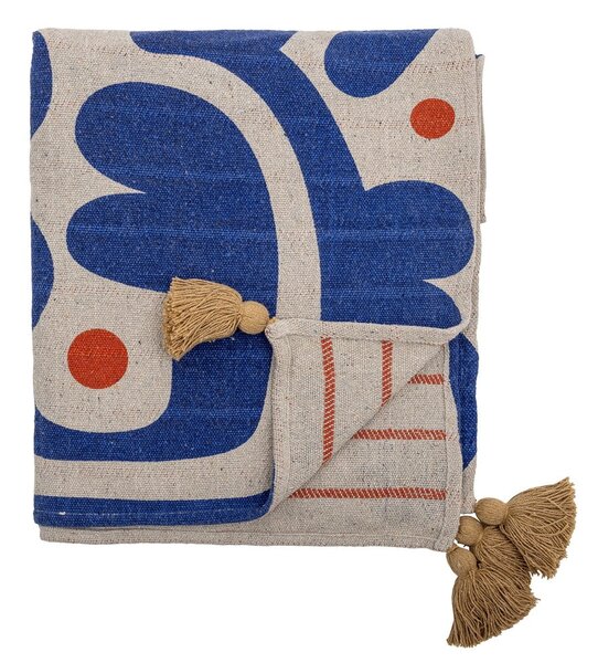Plava deka 130x160 cm Eviaya – Bloomingville