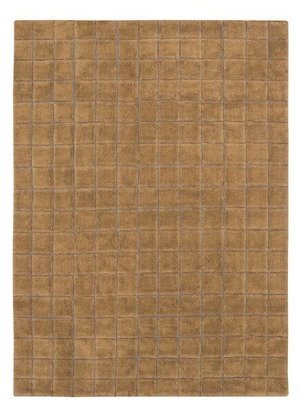 Oker žuti ručno rađen vunen tepih 170x240 cm Mosaic Ochre – Lorena Canals