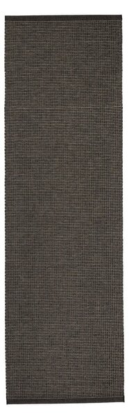 Antracitno siva unutarnja i vanjska staza 70x240 cm Emm Black Linen – Pappelina