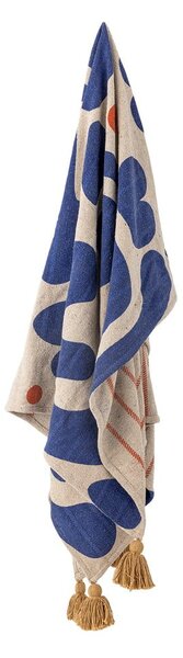 Plava deka 130x160 cm Eviaya – Bloomingville