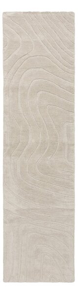Krem ručno rađena vunena staza 60x230 cm Mesmerise Natural – Flair Rugs