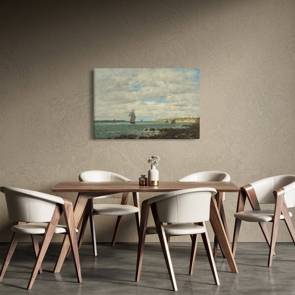 Slika - Eugène Boudin, Coast of Brittany, reprodukcije (90x60 cm)
