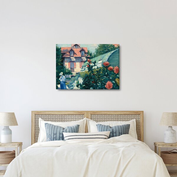 Slika - Gustave Caillebotte, Dahlias, Garden at Petit Gennevilliers, reprodukcije (70x50 cm)