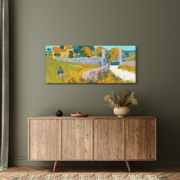 Slika - Vincent van Gogh, Farmhouse in Provence, reprodukcije (120x50 cm)