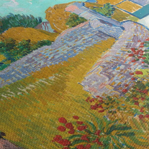 Slika - Vincent van Gogh, Farmhouse in Provence, reprodukcije (sa satom) (90x30 cm)