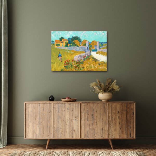 Slika - Vincent van Gogh, Farmhouse in Provence, reprodukcije (70x50 cm)