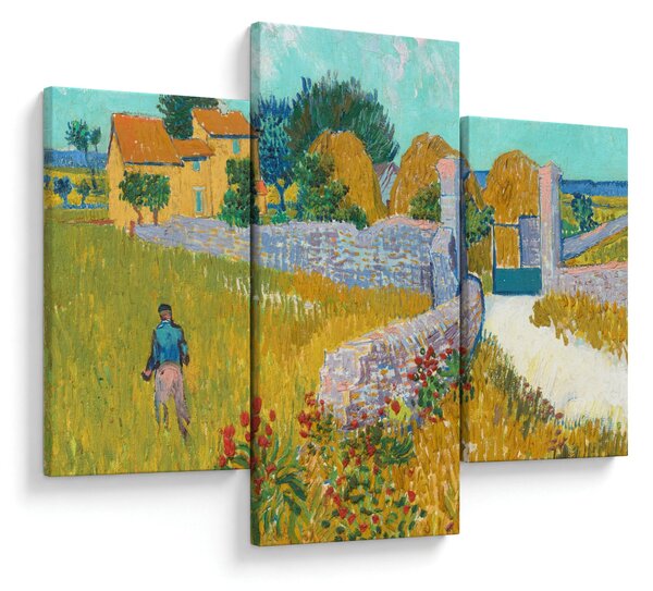 Slika - Vincent van Gogh, Farmhouse in Provence, reprodukcije (90x60 cm)