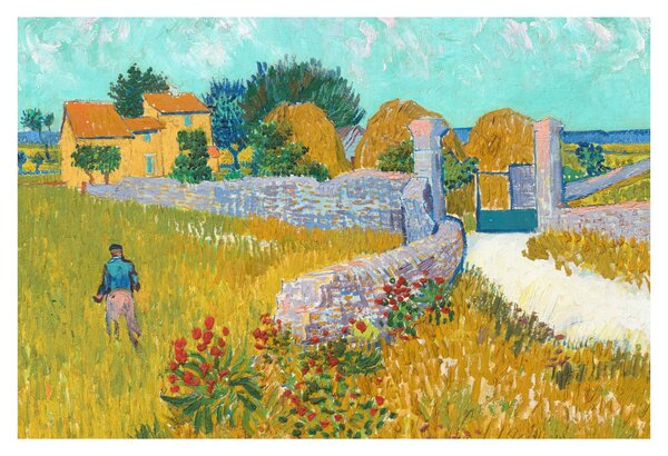 Slika - Vincent van Gogh, Farmhouse in Provence, reprodukcije (90x60 cm)