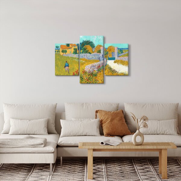 Slika - Vincent van Gogh, Farmhouse in Provence, reprodukcije (90x60 cm)