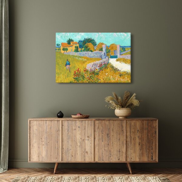 Slika - Vincent van Gogh, Farmhouse in Provence, reprodukcije (90x60 cm)