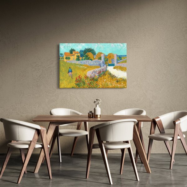 Slika - Vincent van Gogh, Farmhouse in Provence, reprodukcije (90x60 cm)