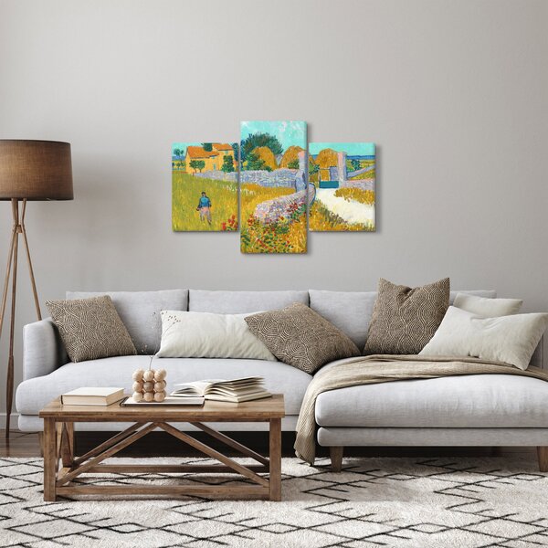 Slika - Vincent van Gogh, Farmhouse in Provence, reprodukcije (90x60 cm)
