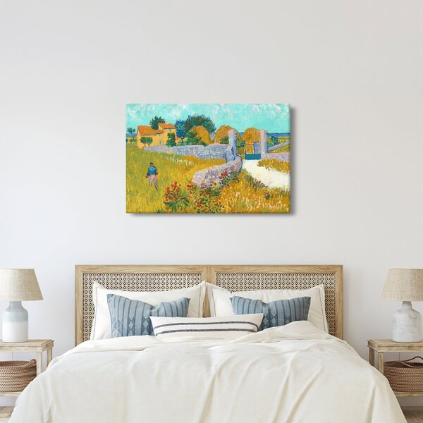 Slika - Vincent van Gogh, Farmhouse in Provence, reprodukcije (90x60 cm)