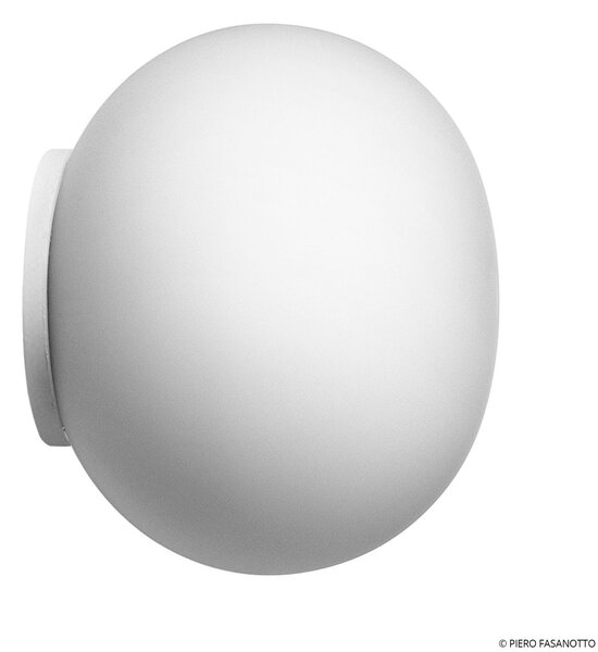 Zidne Svjetiljka FLOS, Mini Glo-Ball, prigušiv, Bijela, Dnevna soba, Staklo, Dizajn