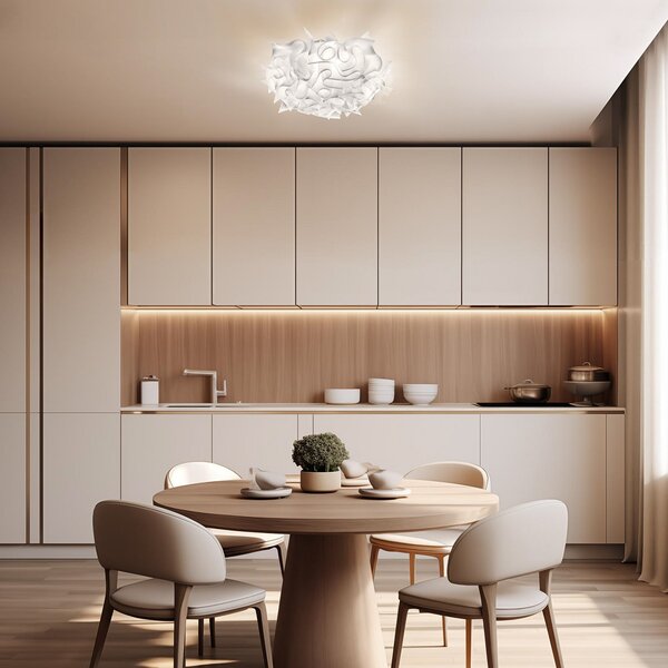 Stropne Svjetiljka Slamp, VELI M, prigušiv, Bijela, Dnevna soba, Plastika, Dizajn