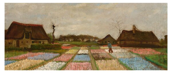 Slika - Vincent van Gogh, Flower Beds in Holland, reprodukcije (120x50 cm)