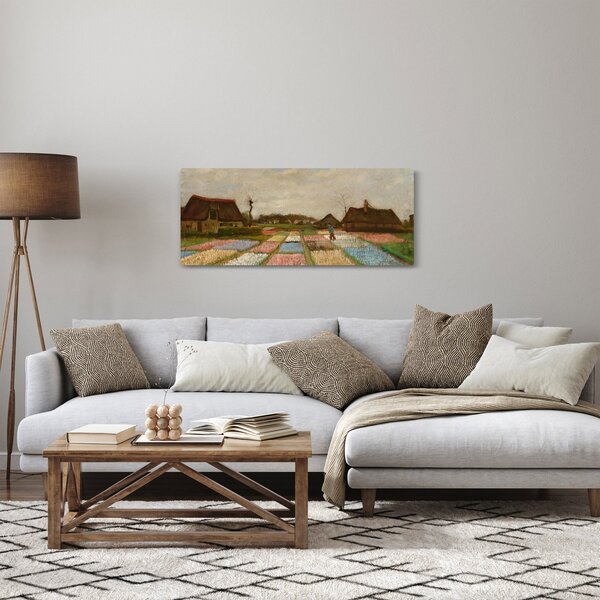 Slika - Vincent van Gogh, Flower Beds in Holland, reprodukcije (120x50 cm)