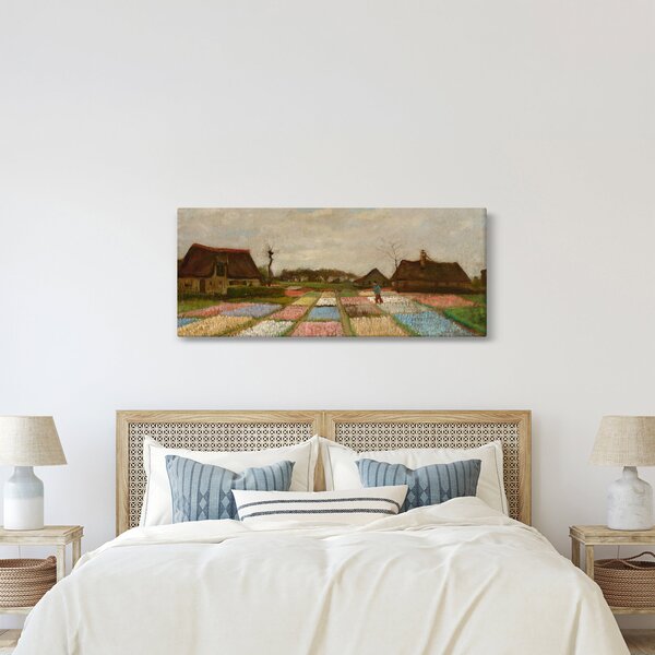 Slika - Vincent van Gogh, Flower Beds in Holland, reprodukcije (120x50 cm)