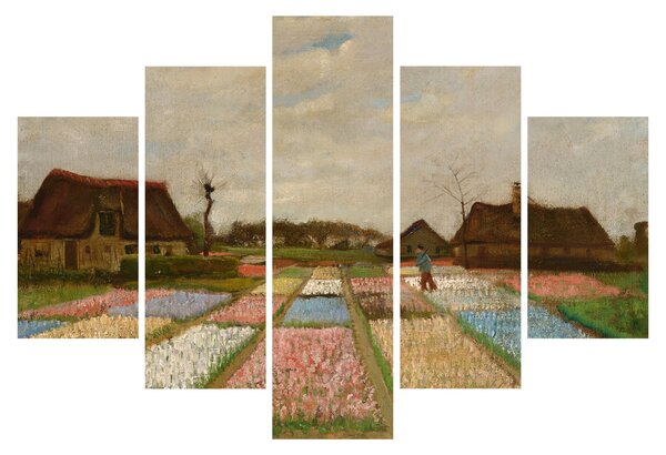 Slika - Vincent van Gogh, Flower Beds in Holland, reprodukcije (150x105 cm)