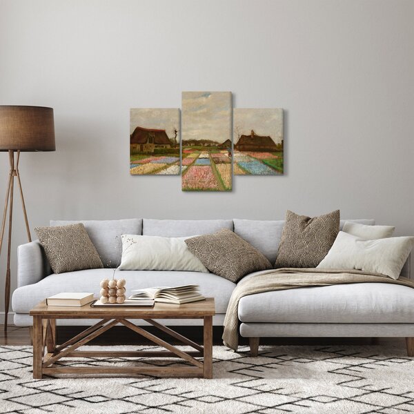 Slika - Vincent van Gogh, Flower Beds in Holland, reprodukcije (90x60 cm)