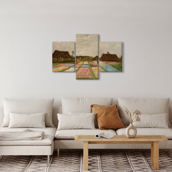 Slika - Vincent van Gogh, Flower Beds in Holland, reprodukcije (90x60 cm)