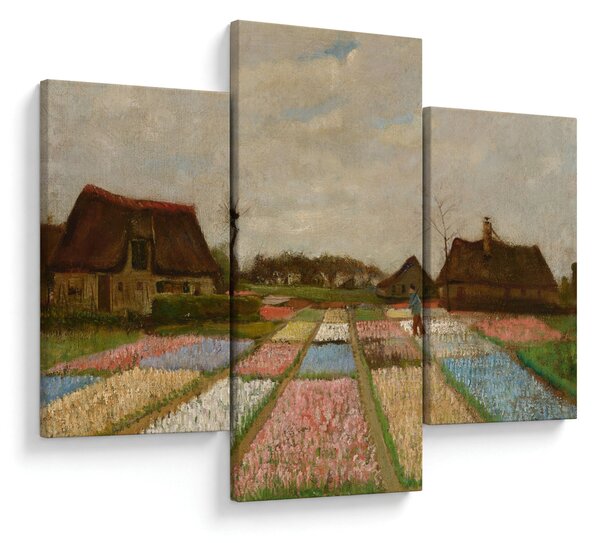 Slika - Vincent van Gogh, Flower Beds in Holland, reprodukcije (90x60 cm)