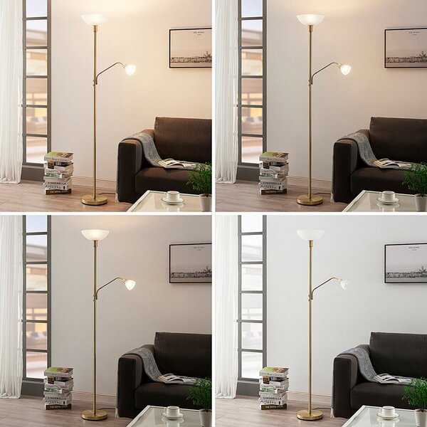 Podne Lampa Lindby, Jost, Zlato / mjed, Dnevna soba, Metal