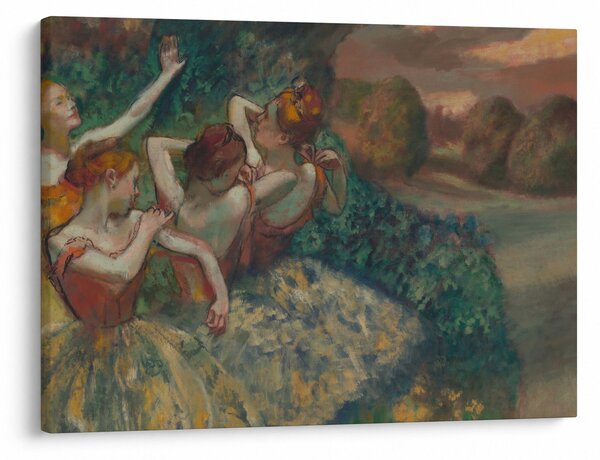 Slika - Edgar Degas, Four Dancers, reprodukcije (70x50 cm)