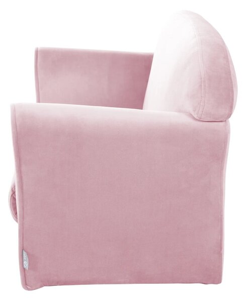 Svijetlo ružičasti baršunast dječji kauč 78 cm Lil Sofa – Roba