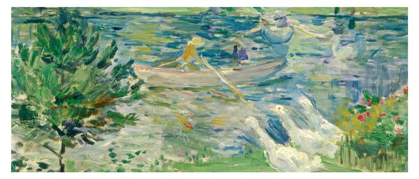 Slika - Berthe Morisot, Girl in a Boat with Geese, reprodukcije (120x50 cm)